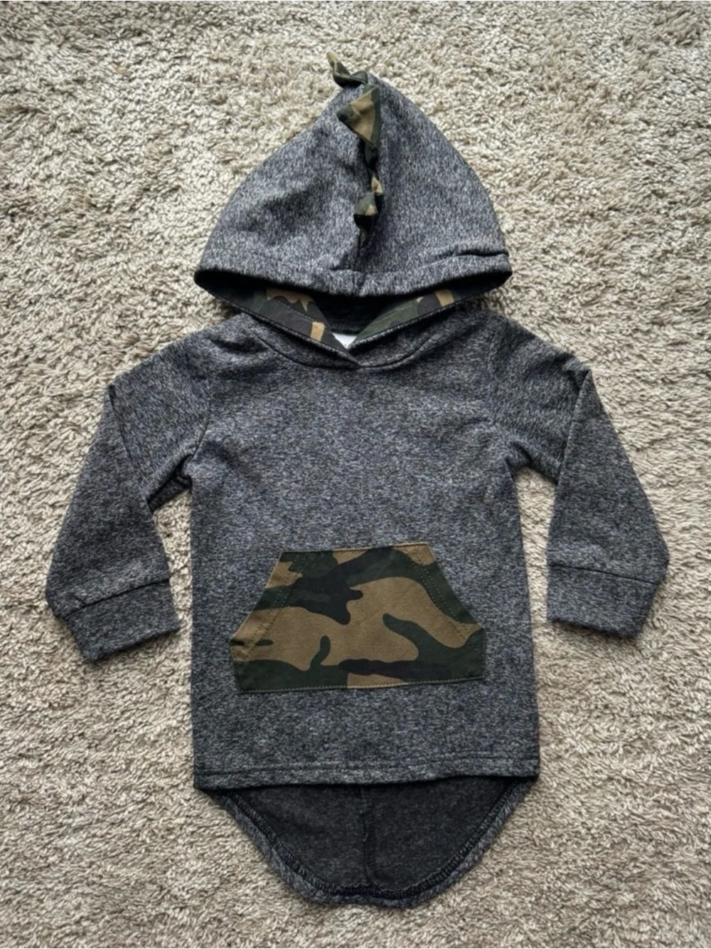 Toddler Boys Dinosaur Camo Hoodie & Jogger Pants Set Size 12-18M